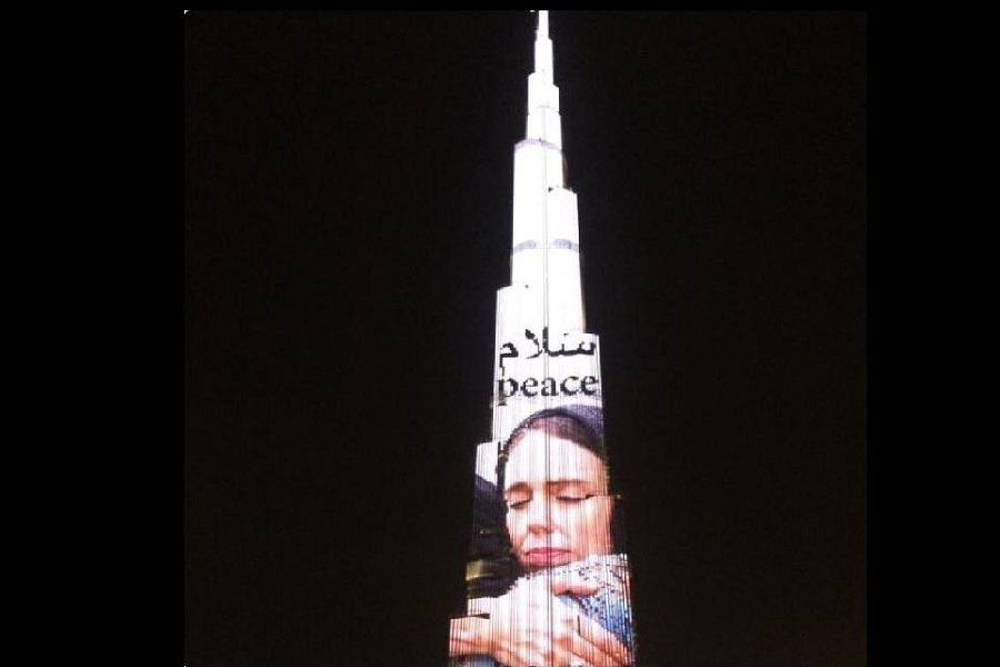 Burj Khalifa lights up with Jacinda Ardern’s photo