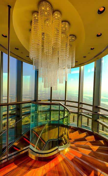Dubai’s iconic Burj Khalifa now has a new spiral staircase! 