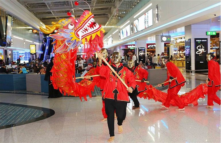 Dubai Airports celebrates Chinese New Year with airlines and passengers