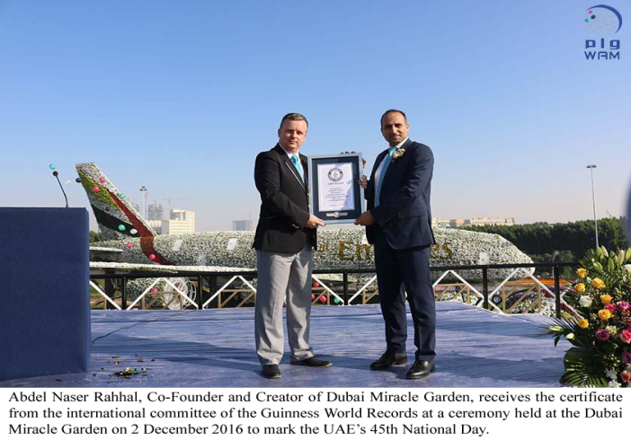Dubai Miracle Garden receives world record for largest floral installation