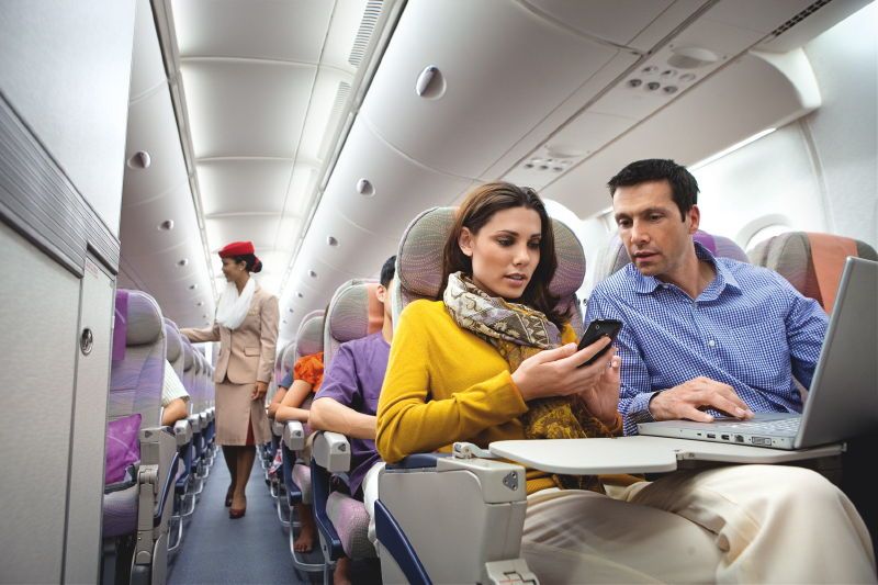 Emirates celebrates 10 years of mobile phone connectivity on flights