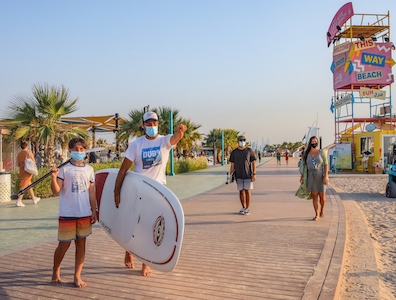 迪拜公共和酒店海滩重新开放