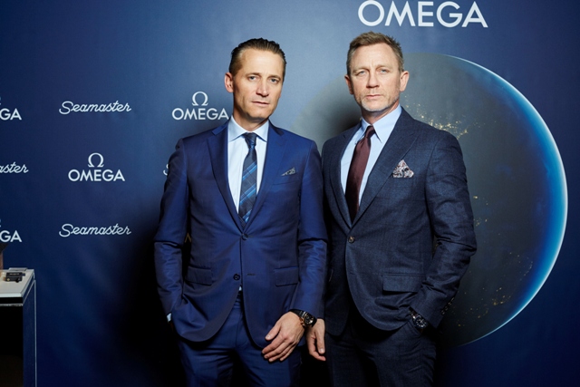 Daniel Craig joins OMEGA event in NY celebrating the history of the Seamaster collection 