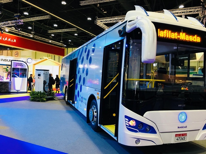 UAE&#039;s first fully electric bus now in service in Abu Dhabi