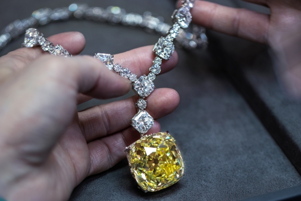 Легендарный желтый бриллиант от Tiffany 