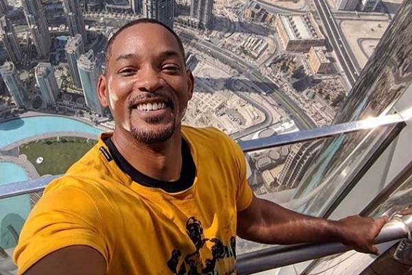 Уилл Смит в Дубае: актер восхищен огромными размерами Бурдж-Халифа
