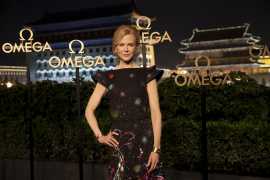 Nicole Kidman visited the OMEGA boutique at Oriental Plaza, China