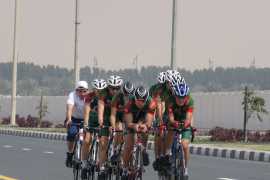 Cyclists from Turkmenistan held a training camp in the UAE