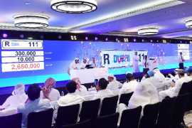 Dubai auction:  Going once, twice, R111 licence plate sold!   