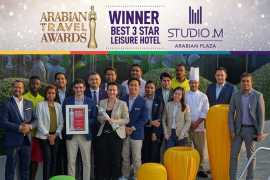Studio M Arabian Plaza honoured with the ‘Best 3 Star Leisure Hotel’ Award