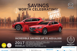 Mazda extended DSF offer with up to AED16,000 savings