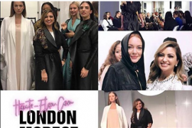 Линдсей Лохан пришла на Лондонскую неделю скромной моды в хиджабе