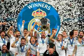 Мадридский «Реал» одержал победу над «Ливерпулем» и в третий раз подряд завоевал трофей Лиги чемпионов